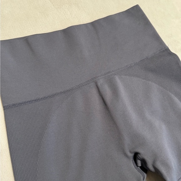 Grey Biker Workout Shorts - Picture 3 of 3
